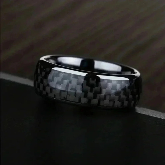 Mens Carbon Fiber Tungsten Black Size 9 - Picture 4 of 4